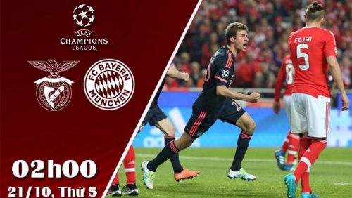 Link trực tiếp, Nhận định, dự đoán Benfica vs Bayern Munich 02h00 ngày 21/10